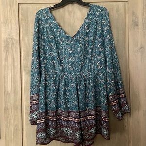 Xhilaration Boho Long Sleeve Romper